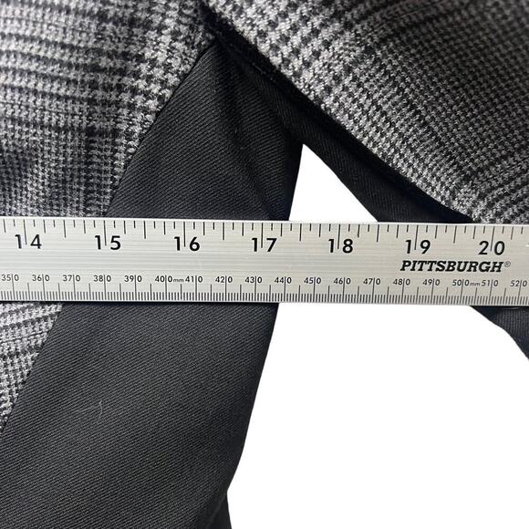 Jonathan Simkhai Wool Plaid Jacket Black and White Size 2 - Picture 10 of 10